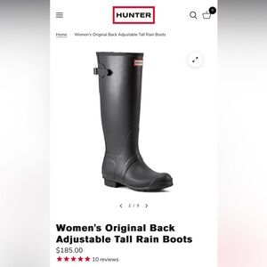Hunter Black Winter and Rain Boots